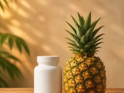 Complément alimentaire de broméline (ananas)