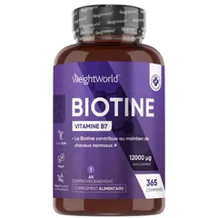 Biotine Comprimés (Vitamine B7) — 365 micro-comprimés